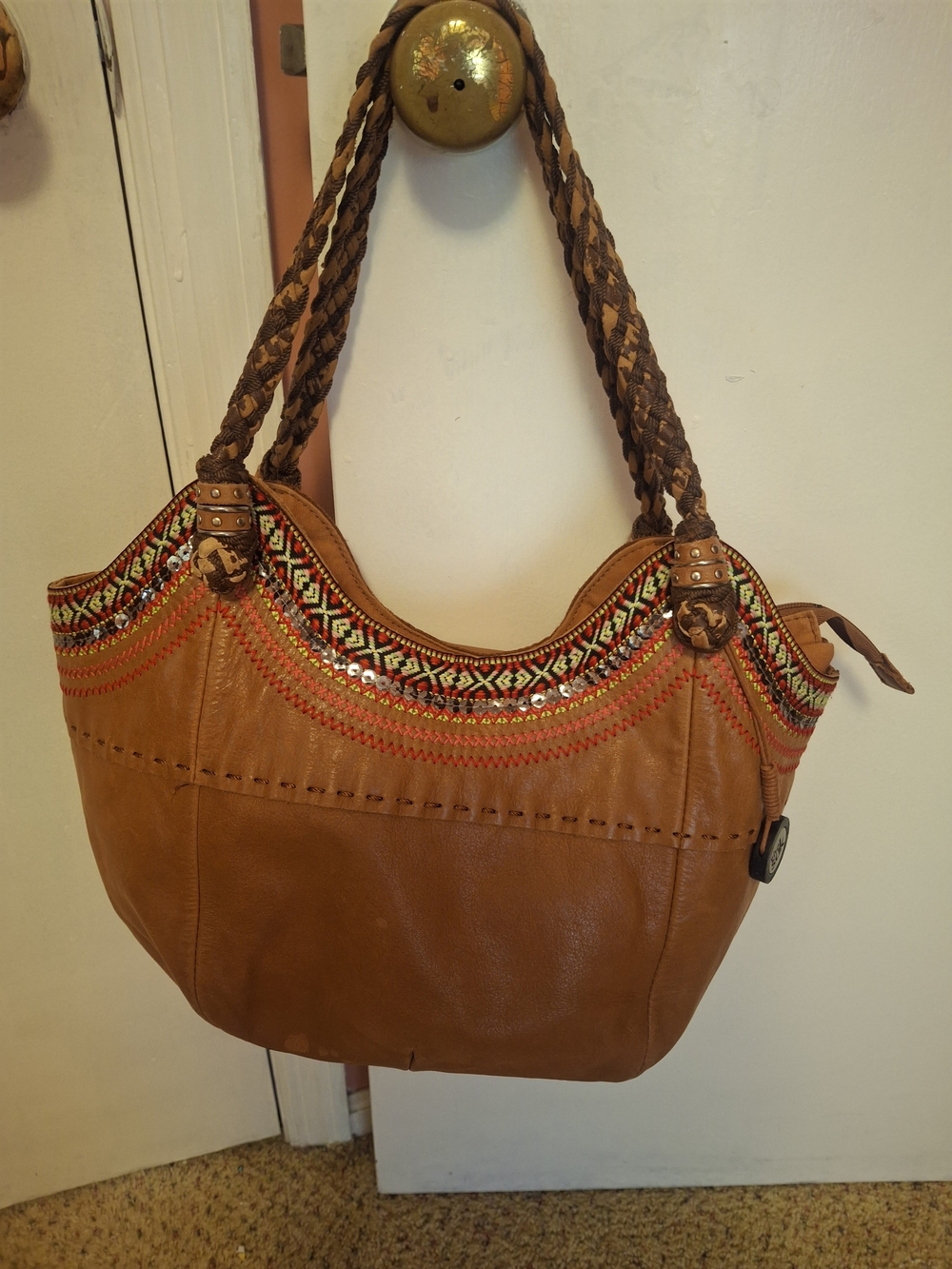 The Sak Limited Edition Seminyak 120 Boho / Embroidered Tan Hobo Bag